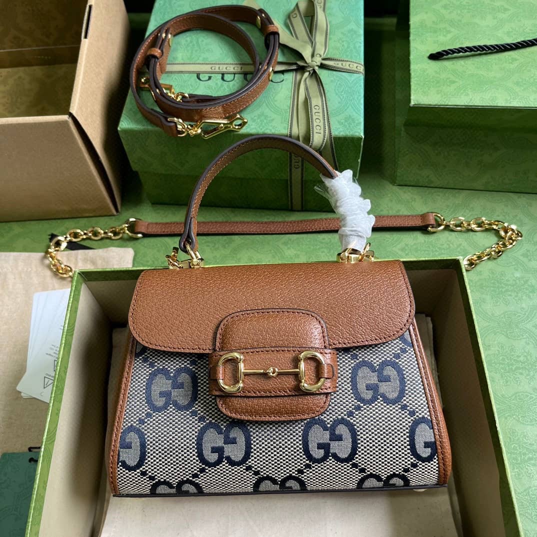 Replica Gucci Horsebit 1955 Top Handle Mini Bag 703848