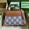 Replica Gucci Horsebit 1955 Medium Top Handle Chain Bag 702049