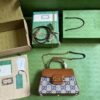 Replica Gucci Horsebit 1955 Medium Top Handle Chain Bag 702049