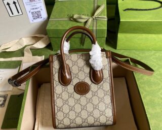 Replica Gucci Mini Tote Bag With Interlocking G 671623