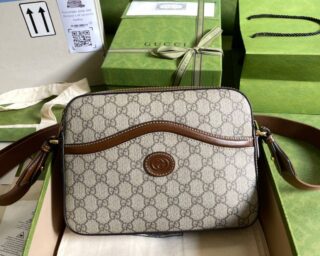 Replica Gucci Messenger Bag With Interlocking G 675891