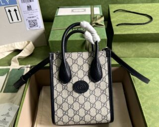 Replica Gucci Mini Tote Bag With Interlocking G 671623