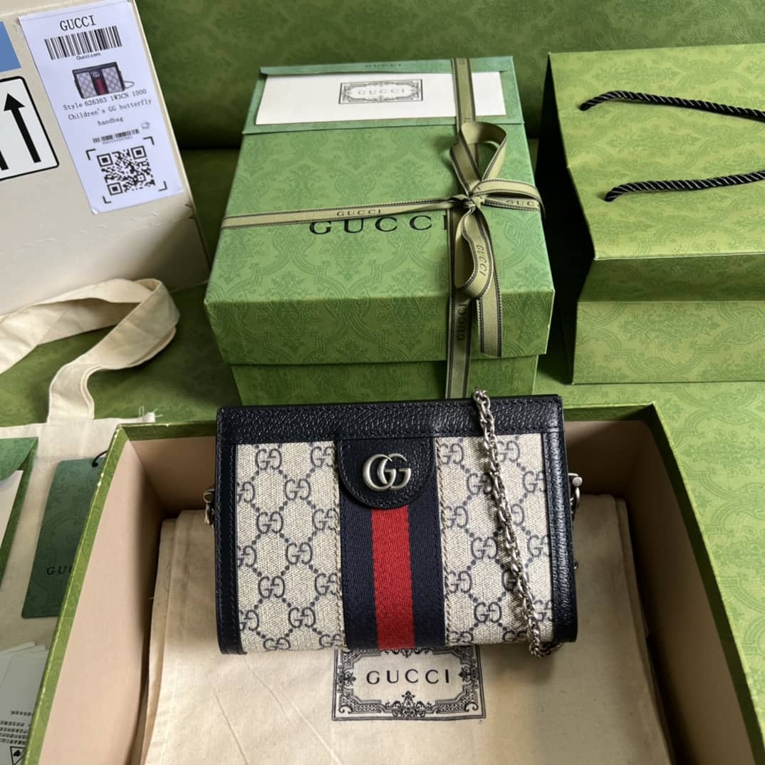 Replica Gucci GG Supreme Ophidia Mini Shoulder Crossbody Bag 602676