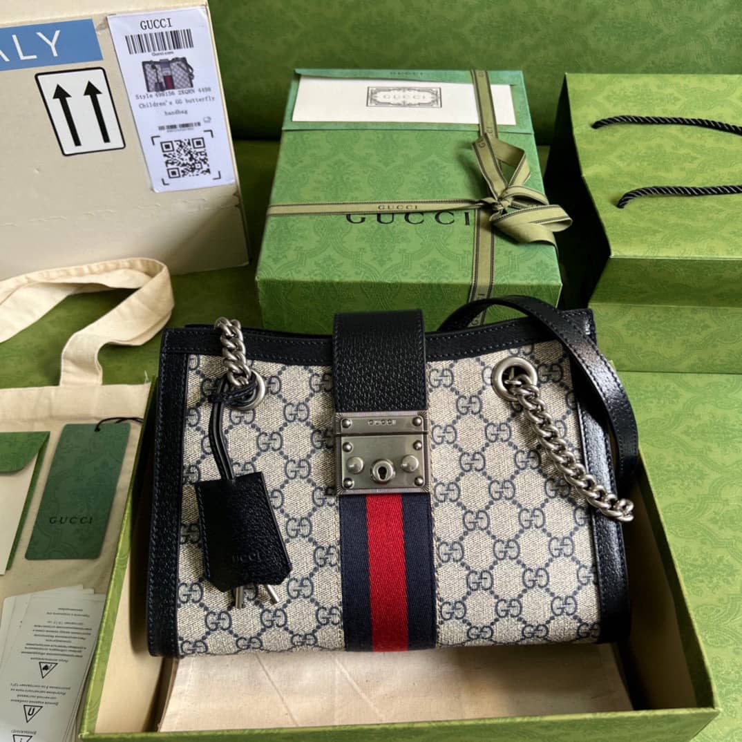 Replica Gucci Gg Supreme Padlock Small Shoulder Bag 498156