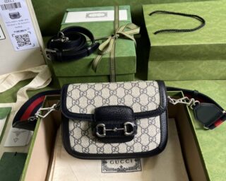 Replica Gucci Horsebit 1955 GG Mini Crossbody Bag 658574