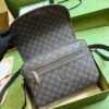 Replica Gucci Ophidia Leather-Trimmed Printed Coated-Canvas Shoulder Bag 724704