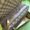 Replica Gucci Ophidia Leather-Trimmed Printed Coated-Canvas Shoulder Bag 724704