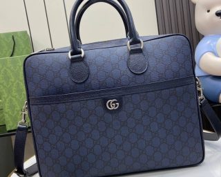 Replica Gucci Canvas Leather Logo Business & Briefcases 792116