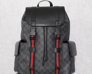 Replica Gucci Gg Supreme Backpack Black 495563