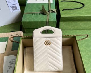 Replica Gucci Gg Marmont Top Handle Mini Handbag 699756