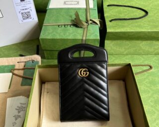 Replica Gucci Gg Marmont Top Handle Mini Handbag 699756