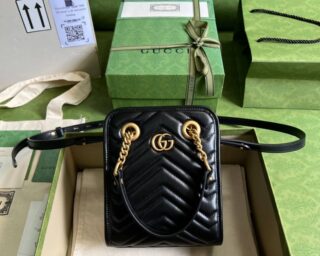 Replica Gucci Gg Marmont Matelasse Mini Bag 696123