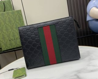 Replica Gucci Gg Web Pouch Clutch 475316