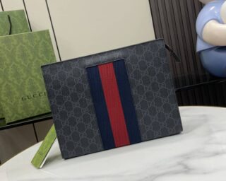 Replica Gucci Gg Web Pouch Clutch 475316