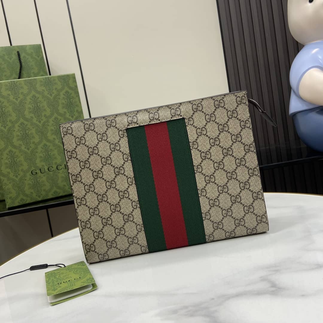 Replica Gucci Gg Web Pouch Clutch 475316