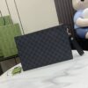 Replica Gucci GG Supreme Tiger Pouch Zip Top Clutch 496346