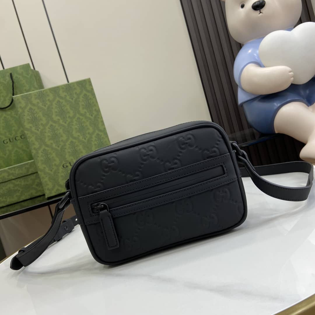 Replica Gucci GG Rubber-Effect Mini Shoulder Bag 771321