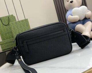 Replica Gucci GG Rubber-Effect Crossbody Bag 771293