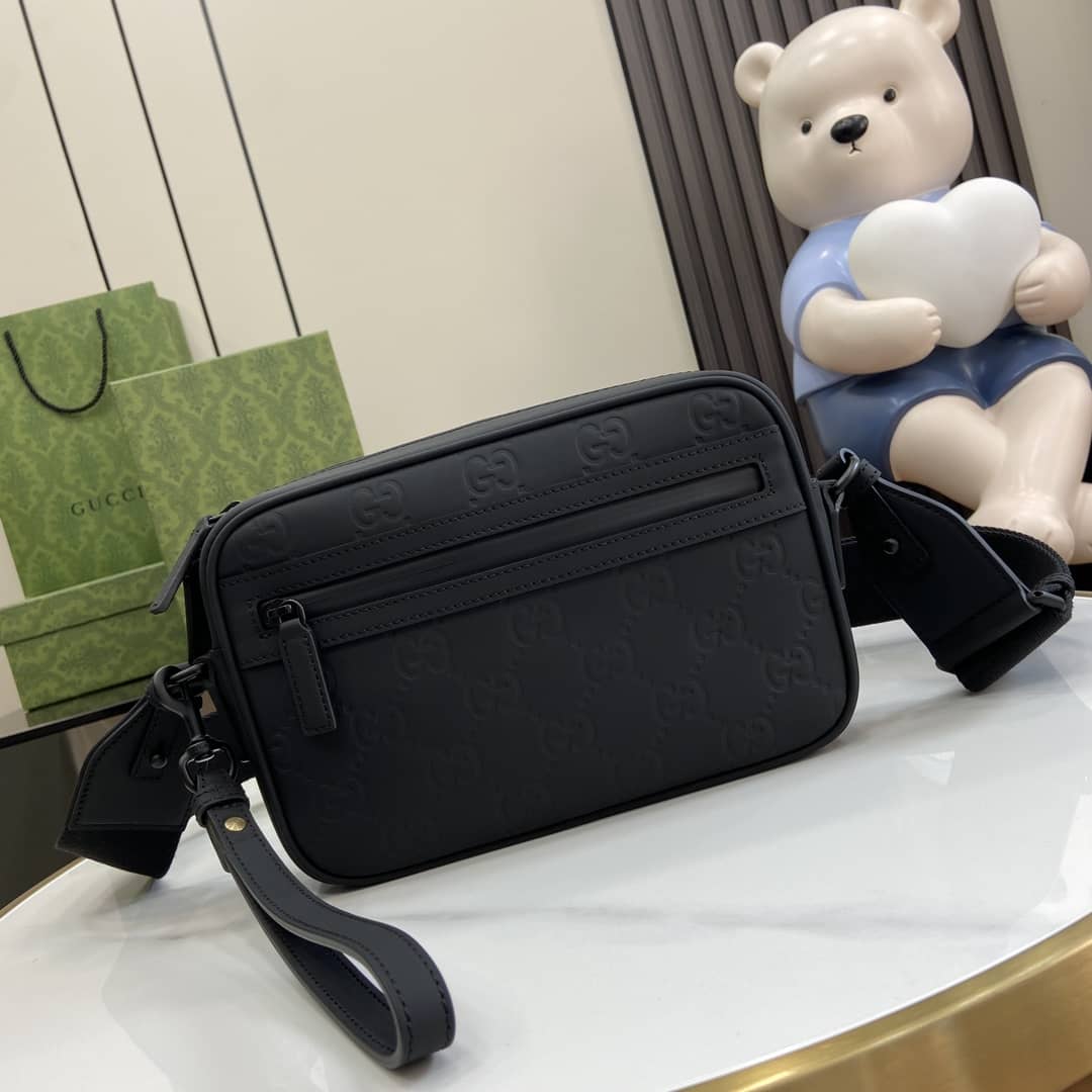 Replica Gucci GG Rubber-Effect Crossbody Bag 771293