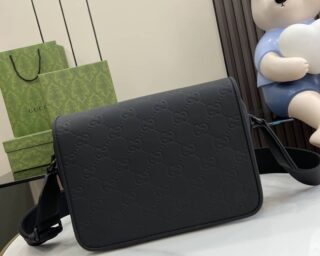 Replica Gucci GG Rubber-Effect Crossbody Bag 775097