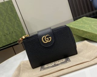 Replica Gucci Medium Double G Wallet With Bamboo 739498