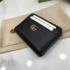 Replica Gucci Plain Leather Long Wallet Card Holder 739500