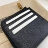 Replica Gucci GG Logo Zip Leather Card Case With Bamboo 739497