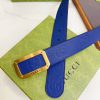 Replica Gucci Leather Belt With Double G Buckle