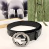 Replica Gucci Womens Silver Buckle Belt