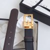 Replica Gucci Leather Belt Black