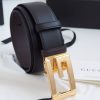 Replica Gucci Leather Belt Black