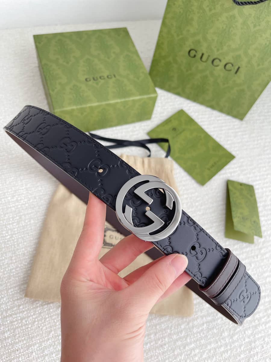 Replica Gucci Belt With Silver Buckle