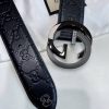 Replica Gucci Black GG Belt