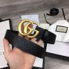 Replica Gucci Leather Belt With Web