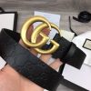 Replica Gucci Leather Belt With Web