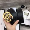 Replica Gucci Leather Belt With Web