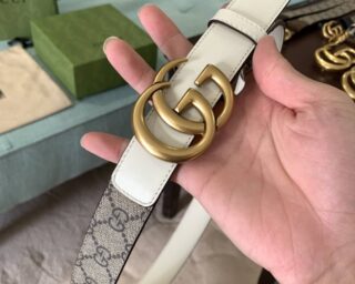 Replica Gucci Thin Belt With Double G Buckle