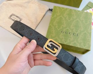 Replica Gucci Snake Belt Black