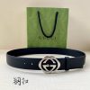 Replica Gucci Womens Black Belt