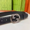 Replica Gucci Womens Silver Buckle Belt