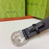 Replica Gucci Womens Silver Buckle Belt