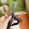 Replica Gucci Leather Belt Black