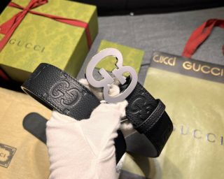 Replica Gucci Silver GG Belt