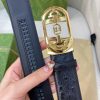 Replica Gucci Leather Belt With Web