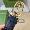 Replica Gucci Leather Belt With Web