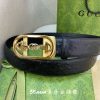 Replica Gucci Leather Belt With Web