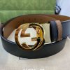 Replica Gucci Womens Black Belt