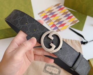 Fake Gucci GG Supreme Logo Belt