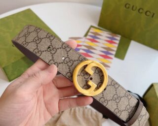 Top Quality Gucci GG Supreme Belt