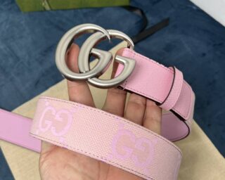 Replica Gucci Womens Silver Buckle Belt